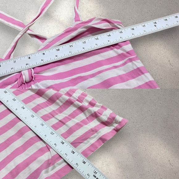 Early 2000s VS PINK Pink & White Striped "Love Pink" Babydoll Dress - Picture 10 of 10